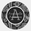 Search for white paisley stickers Black and white