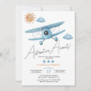Search for aeroplane baby shower invitations Gender neutral
