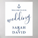 Search for navy welcome wedding signs Anchor