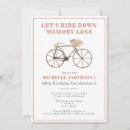 Search for bicycle birthday invitations Retro