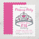 Search for crown birthday invitations Pink
