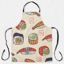Search for cartoon sushi aprons Background