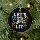 Search for lit christmas tree decorations Winter