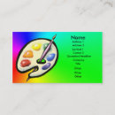 Search for paint palette business cards Colour