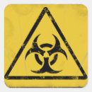 Search for poison warning stickers Black and yellow