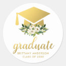 Search for gold graduation stickers University