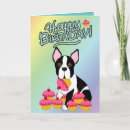 Search for boston terrier birthday cards Dog lover