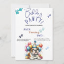 Search for bulldog birthday invitations Dog party
