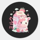 Search for kawaii cow stickers Strawberry