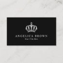 Search for king queen business cards Princess