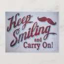 Search for smiling postcards Typography