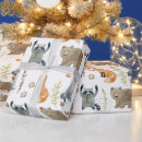 Search for woodland animals wrapping paper Wild one
