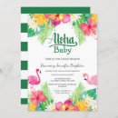 Search for flamingo baby shower invitations Luau