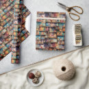 Search for library wrapping paper Cute
