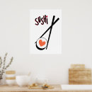 Search for love sushi posters Heart