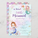 Search for purple mermaid baby shower invitations Glitter
