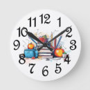 Search for teacher clocks Colourful
