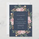Search for blue states invitations Watercolor