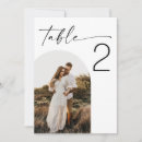 Search for black and white table cards Photo table number