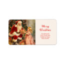 Search for child return address labels Santa claus