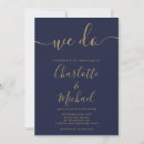 Search for navy blue wedding invitations Calligraphy