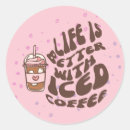 Search for iced coffee stickers Funny