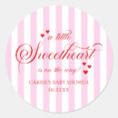 Search for valentine favor stickers Baby shower
