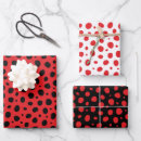 Search for black and red polka dot wrapping paper Cute
