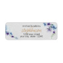 Search for purple and blue wedding return address labels Greenery