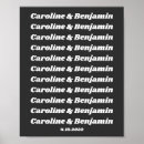 Search for engagement party posters Black and white