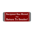 Search for recipient labels Return to sender