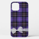Search for purple and white plaid iphone cases Black
