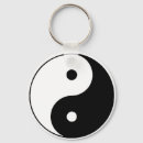 Search for black and white yin yang key rings Symbol