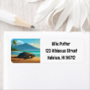 Search for turtle return address labels Tropical