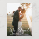 Search for post elopement party invitations Just married