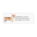 Search for corgi return address labels Dog