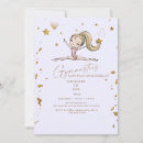 Search for blonde birthday invitations Gymnastics