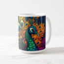 Search for peacock design mugs Peacocks