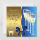 Search for modern 35th birthday invitations Blue