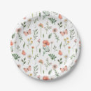 Search for wildflower plates Baby shower