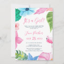Search for its a girl invitations Botanical
