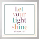 Search for let your light shine posters Bible verses