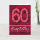 Search for a rose 60th birthday cards Floral