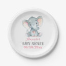Search for elephant plates Elephant baby shower