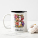 Search for floral letter mugs Feminine