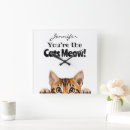 Search for funny cat clocks Pets