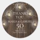 Search for 50th anniversary thank you stickers Elegant