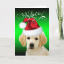 Search for pup christmas cards Golden retriever