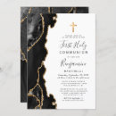Search for gold first communion invitations Watercolor