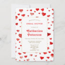 Search for red heart pattern invitations Trendy